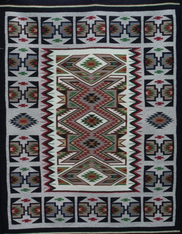 Native American,  Exceptional Navajo Red Mesa Textile/Rug, #957-Sold