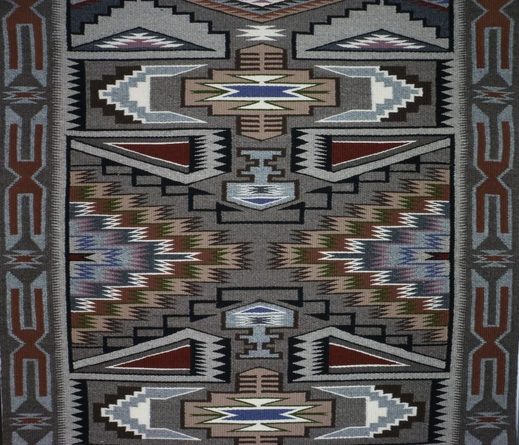 Native American, Navajo Teec Nos Pos Textile/Rug, Ca 1970's, #958