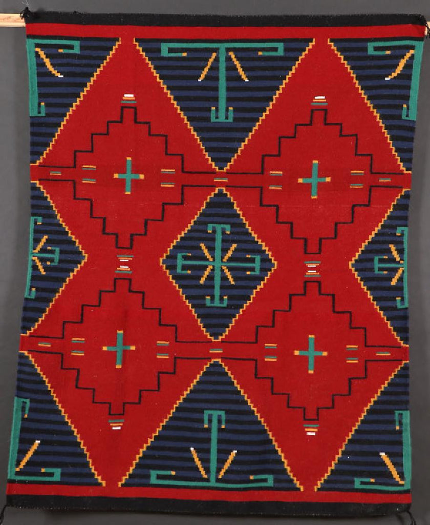 Navajo German Town Style Wool Textile, by Sherly Sandeval,  #1099 SOLD
