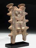 Pre-Columbian, Chancay Poly Chrome Figure on Litter - Rare!, Ca 1000 to 1470, #1134 Sold