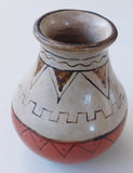 Native American,  Maricopa, Poly Chrome Pottery Pot, Ca 1940's, #1198