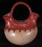Native American, Vintage Maricopa Pottery Wedding Vase, Ca 1940's, #1211