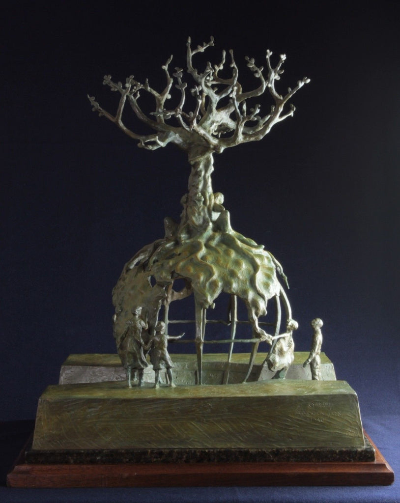 Bronze Sculpture, "Global Tree of Life" by Lincoln Fox (1942-), #5 of 5 (10) 1994, #853