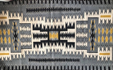 Native American, Vintage Navajo Storm Pattern Weaving, Ca 1970's, #1467 SOLD