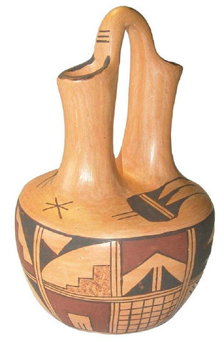 Native American, Vintage Hopi Wedding  Vase, by K. Collateta, Ca 1900's, #1402