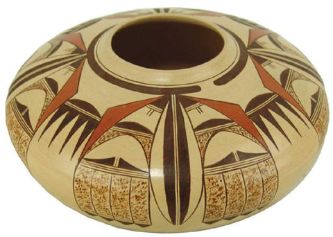 Native American, Exquisite Vintage Hopi Poly Chrome Pottery Bowl, by Tonita Hamilton Nampeyo, Ca 1980's, #1420 Sold