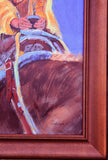 Traditional Western Art, "A Long Way Down", by Linda Gulinson, #1360 Sold
