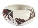 Native American, Vintage Hopi Poly Chrome Pottery Bowl, by Marianne Navasie Jim, 1980's, #1331