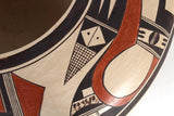 Native American, Vintage Hopi Poly Chrome Vase, by Rachel Sahmie Nampeyo, Ca 1970's, #1332 Sold