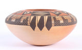 Native American Vintage Hopi Poly Chrome Pottery Bowl, by Fawn Garcia Navasie (1959), #1392 SOLD