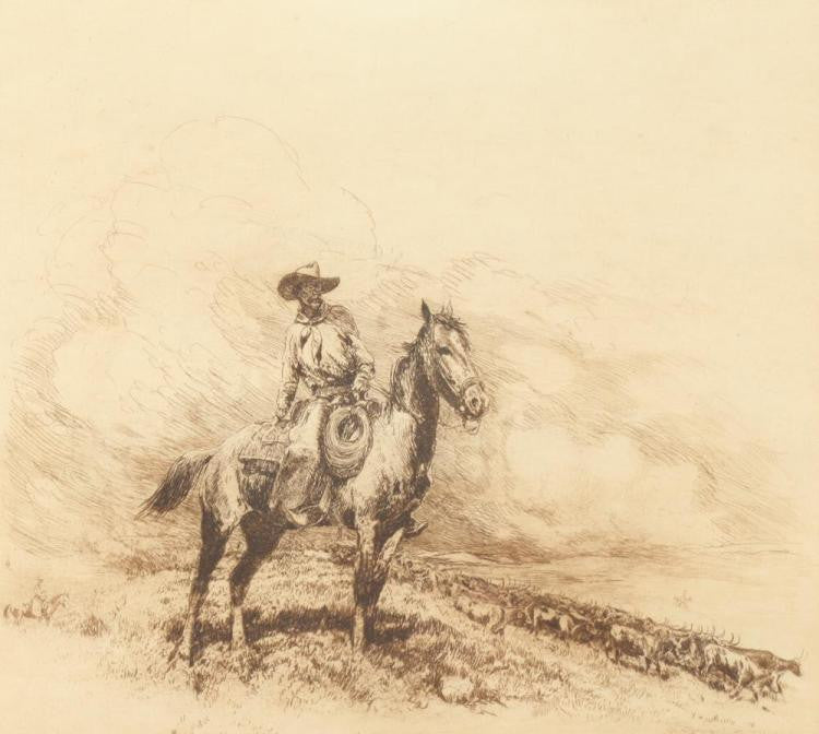 Western Artist, Edward Borein (American, 1872-1945), Trail Boss, #903