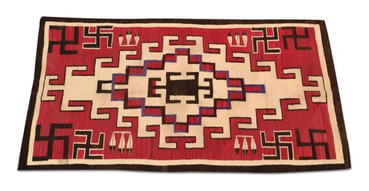 Native American, Historic J.B. Moore Navajo weaving/Textile/Rug, Ca 1920’s, #1002 a