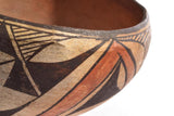 Native American, Historic Acoma Poly Chrome Pottery Bowl, Ca 1930's, #1084