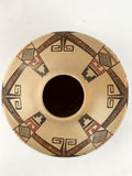 Native American Hopi Poly Chrome Pottery Jar, by James Nampeyo, Ca 1970's. #1300 Sold