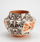 Native American, Vintage Acoma Poly Chrome Pottery Olla, by Marie Z Chino,CA 1950's, #1461 SOLD