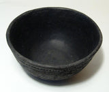 Pre Historic Native American,  Mimbres Coiled Black Ware Bowl, ca. AD 1000 – 1200, #967 Sold