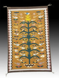 Outstanding Native American, Large Navajo weaving, Tree of Life, Ca 20th Century, #1132-Sold