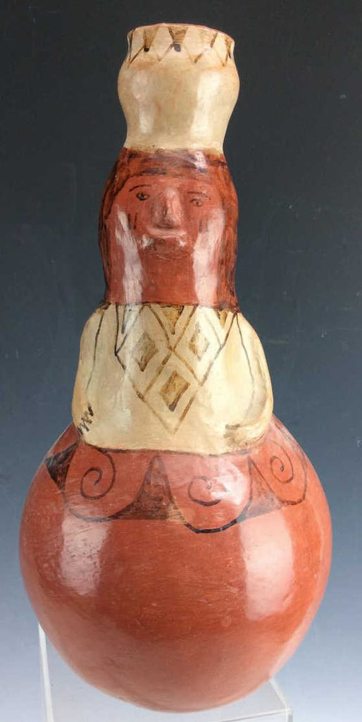 Native American Maricopa Pottery Vase by Vesta Bread, (1912-1976). Ca 1950's, #1182