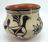 Native American, Santo Domingo Pottery Bowl, by Santana Melchor (1819-1978), Ca 1950, # 1295 Sold