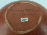 Native American, Santo Domingo Pottery Bowl, by Santana Melchor (1819-1978), Ca 1950, # 1295 Sold