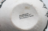 Native American Acoma Sky City Poly Chrome Pottery Bowl, by F.M. Waconda, Ca 1980's #814 Sold