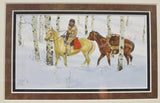 Ron Stewart "Trapper and Pack Horse", Water Color, Signed  #684