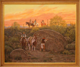 Western Artist Ron Stewart, Oil Painting, "The Hand of the Shaman", #778