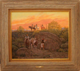 Western Artist Ron Stewart, Oil Painting, "The Hand of the Shaman", #778