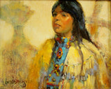 Western Artist, Bill Lundquist, “Apache Maiden- Sunrise Dance”, #892 Sold
