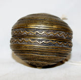 Antique Afghanistan Bronze Beetle Nut Lime Holder, Ca late 1800's-Early 1900's, #900-Sold