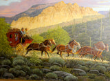 Western Artist, Ron Stewart, Oil Painting, "Phoenix Bound", Ca 2015, #775 -Sold
