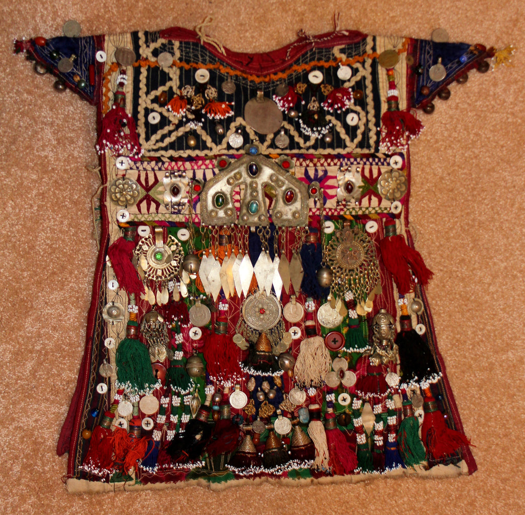 Historical Nomad Turkmen Cherjew Village Children’s Ceremonial Garment, CA 1920’s, #923