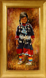 Celebrated Artist, Jim Schaeffing, Little Crow Beauty, Oil painting, Ca 1986, #963 Sold