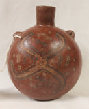 Pre-Columbian, Peru Huari/Wari Culture Poly Chrome Pottery Canteen, Ca. 500 to 1000 CE, #968
