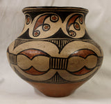 Native American, San Ildefonso Polychrome Pottery Jar, Ca 1900, #982