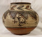 Native American, San Ildefonso Polychrome Pottery Olla, Ca late 19th Century #981