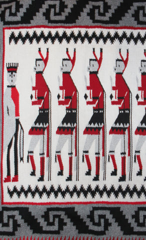 Native American, Vintage Yei Weaving, Ca 1970's#1136-Sold