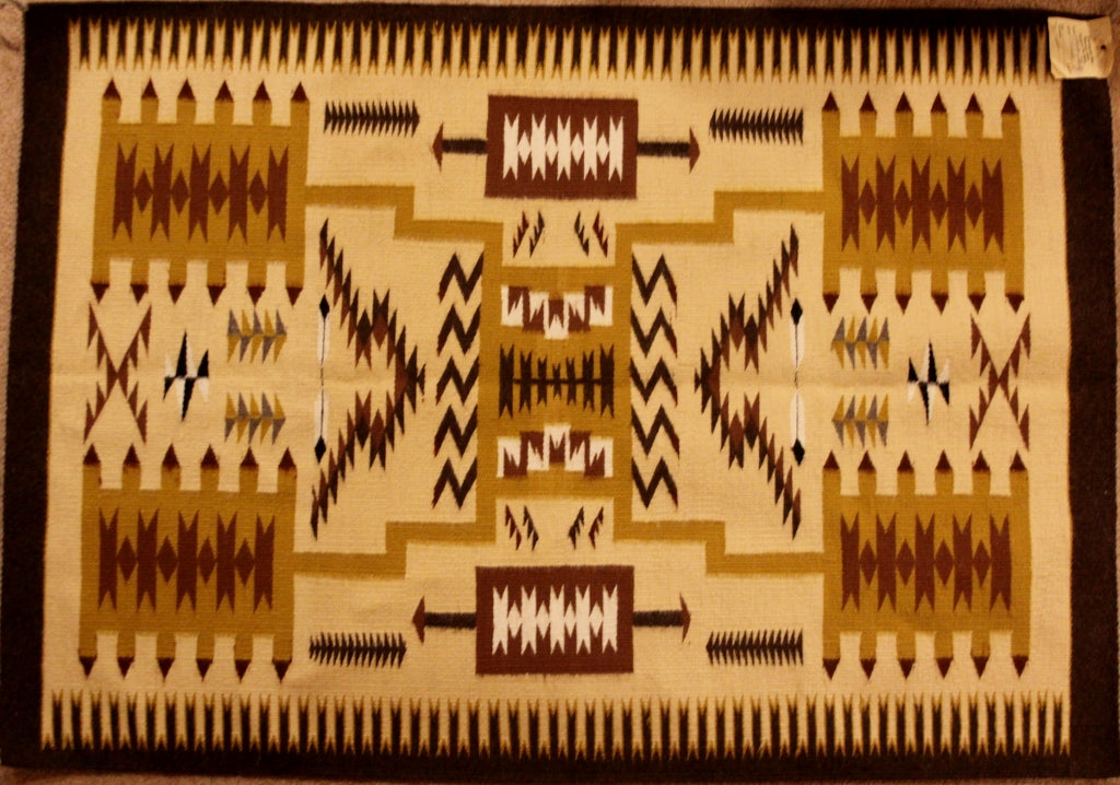 VTG Panhandle Slim Black Navajo Totem 80s Western Button 