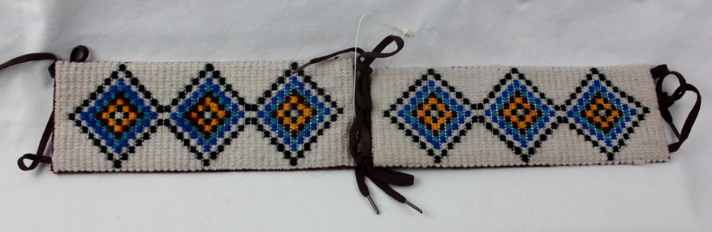 Native American Hopi Ceremonial Woven Anklets, by Donald Keeverna 1979, #1261 SOLD