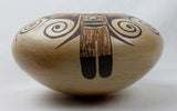Vintage Hopi Poly Chrome Pottery Bowl, Priscilla Namingha Nampeyo, Ca 1970, #1318 a