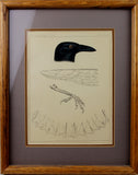 USPRR Plate XXIII Lithograph of Crow/Blackbird of wings and foot, 47th Parallel Ca 1859, #1399 SOLD