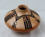 Native American, Vintage Hopi Poly Chrome Pottery Jar, by Fawn Garcia Navasie, Ca 1980's, #1410
