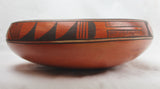 Native American Vintage Hopi Poly Chrome Pottery Bowl, by Garnet Pavatea, Ca 1950's, #1417 Sold