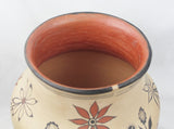 Native American, Vintage Santo Domingo Poly Chrome Jar, by Santana Melchor, Ca 1950's, #1459