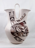 Native American, Extraordinary Vintage Hopi Poly Chrome Wedding Vase, by Marianne Navasie, Ca 1980's-1990's, #1495 SOLD