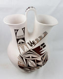 Native American, Extraordinary Vintage Hopi Poly Chrome Wedding Vase, by Marianne Navasie, Ca 1980's-1990's, #1495 SOLD