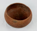 Native American, Prehistoric, Anasazi Corrugated Redware Bowl, CA 1000-1600 AD, #1498