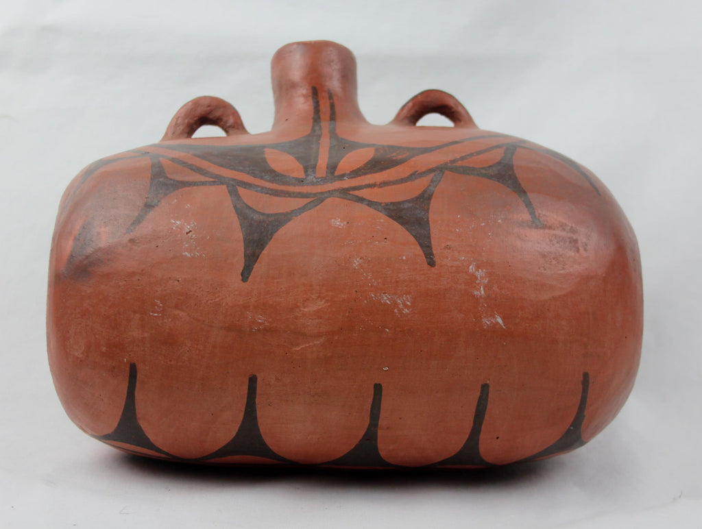 Native American, Vintage Very Rare Santo Domingo Pottery Canteen, Ca Early/Mid 1900's, #1492