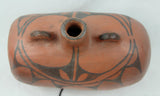 Native American, Vintage Very Rare Santo Domingo Pottery Canteen, Ca Early/Mid 1900's, #1492