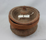 Historic Red Pottery Pot with Lid from the Ayutthaya Ruins, Thailand #421